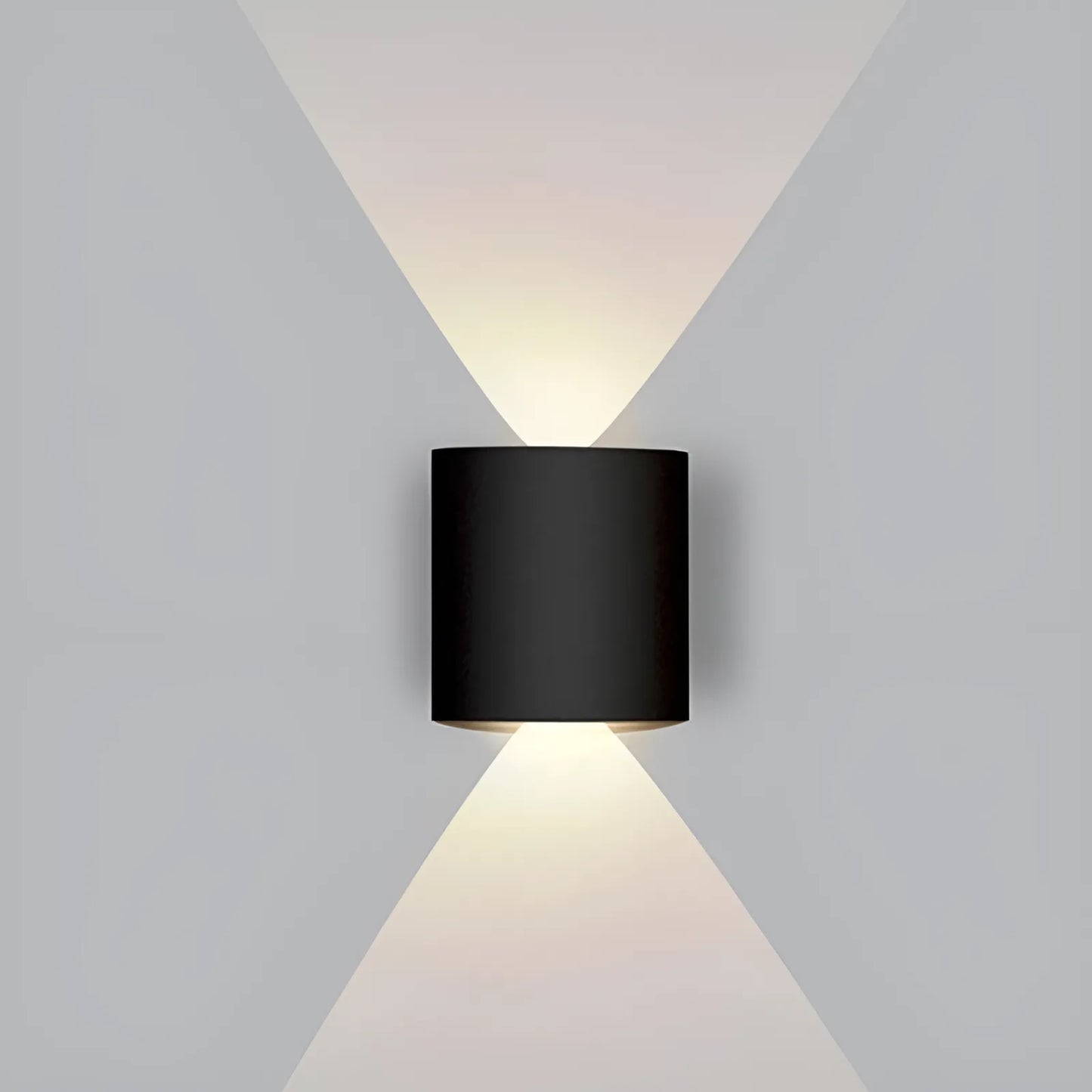Applique LED Croisée en noir et blanc pour chambre