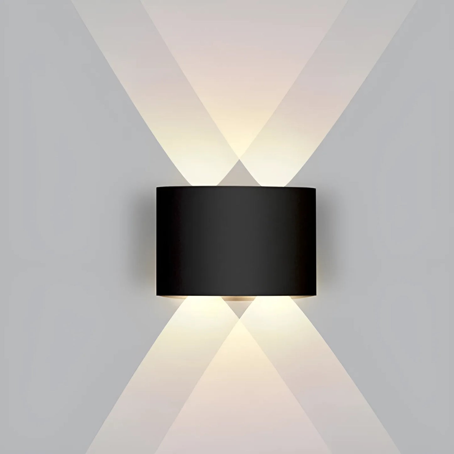 Applique LED Croisée en noir et blanc pour chambre