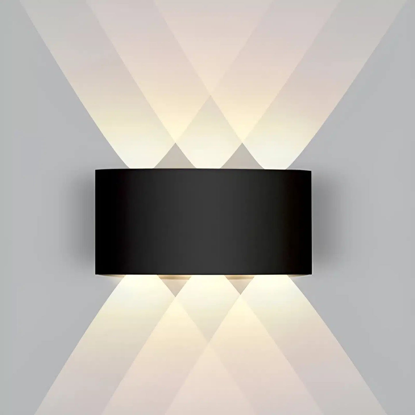 Applique LED Croisée en noir et blanc pour chambre