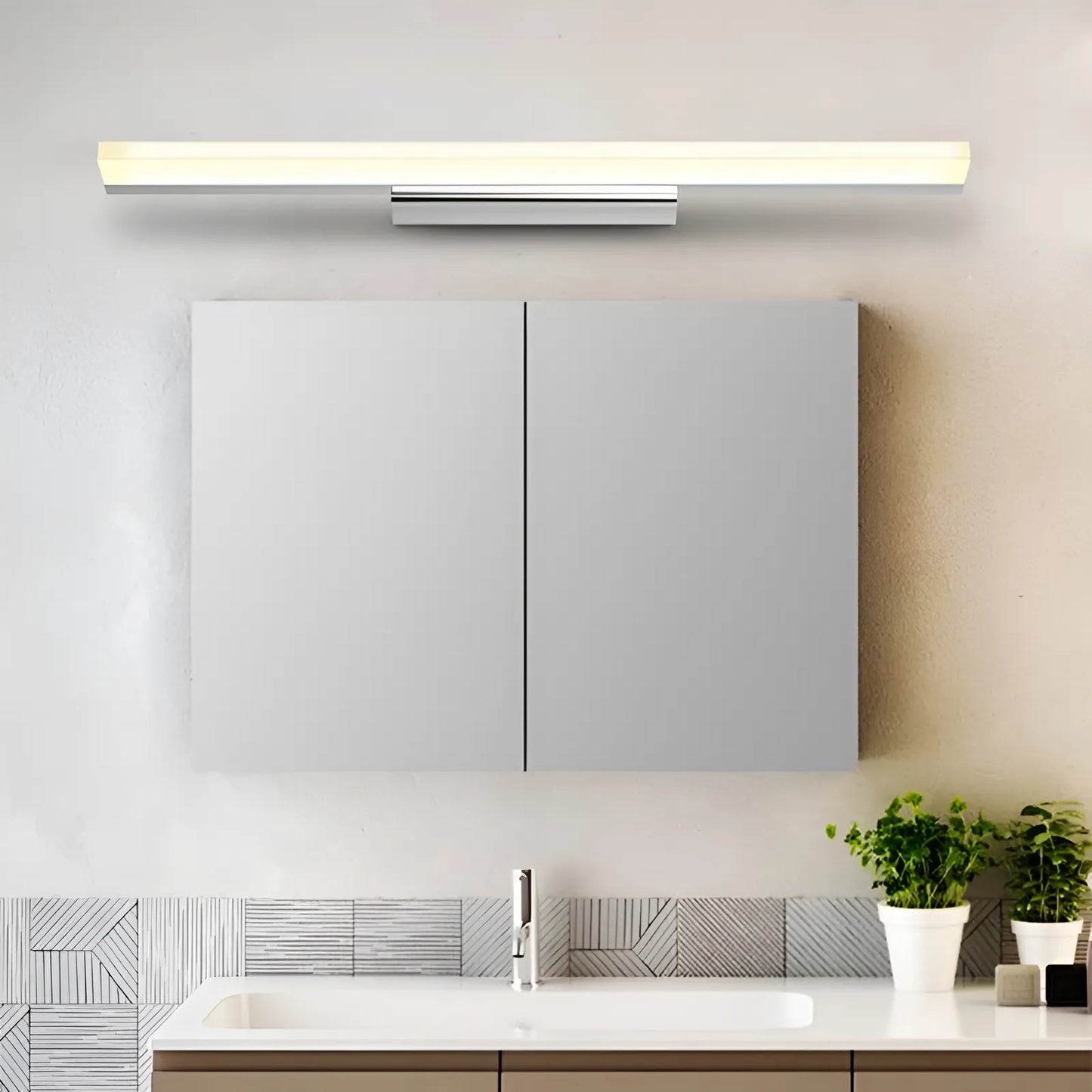Applique Murale LED Moderne, Design Rectangulaire Élégant