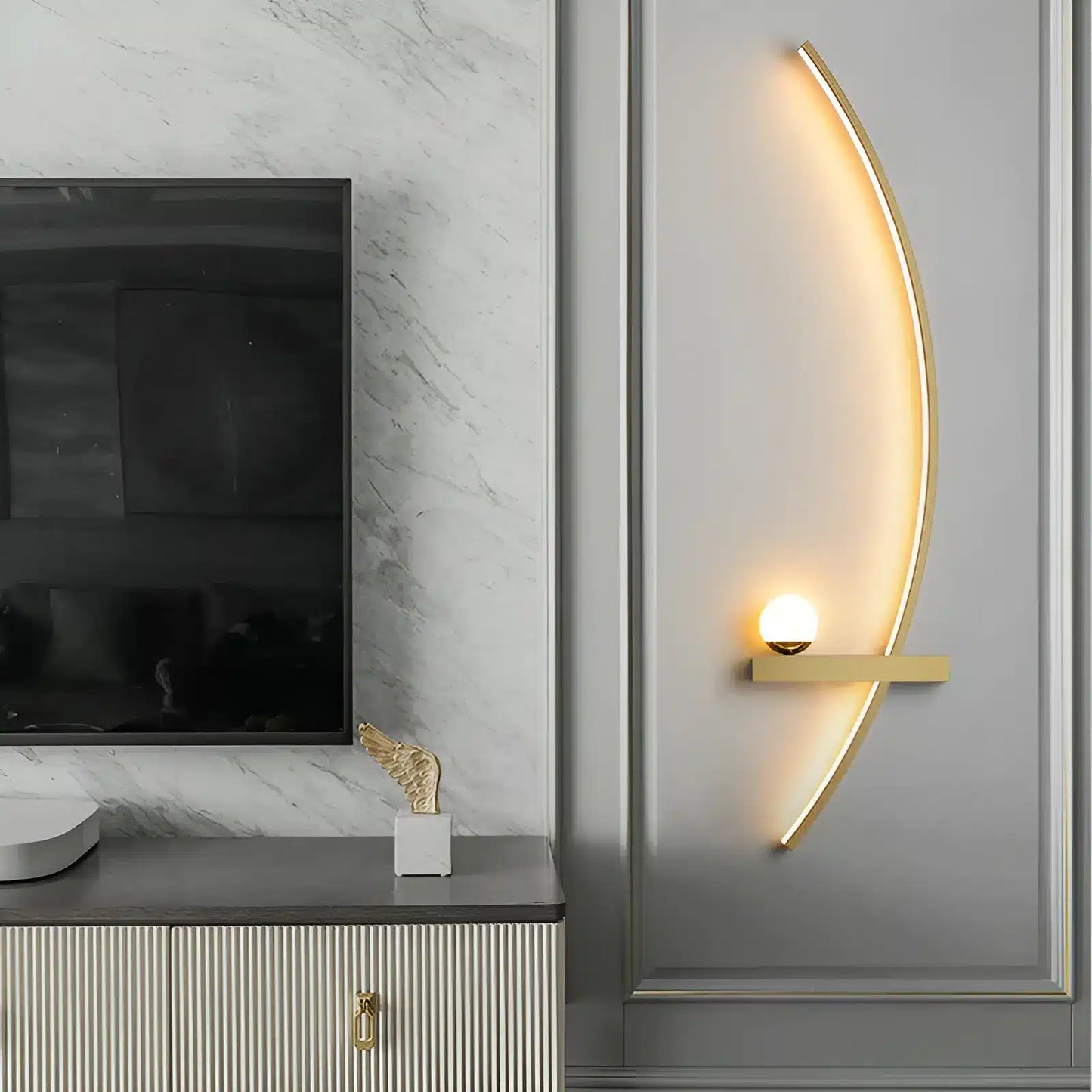 Applique murale LED en forme d'arc pour chambre