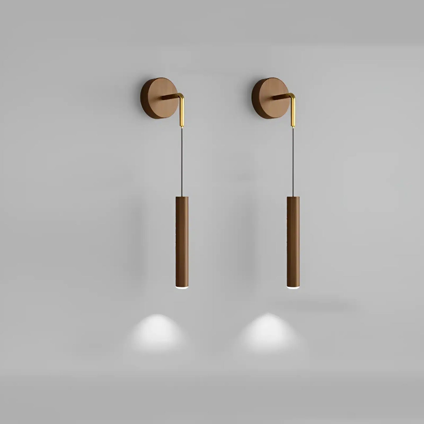 Applique murale LED en forme de pendule élégante pour chambre