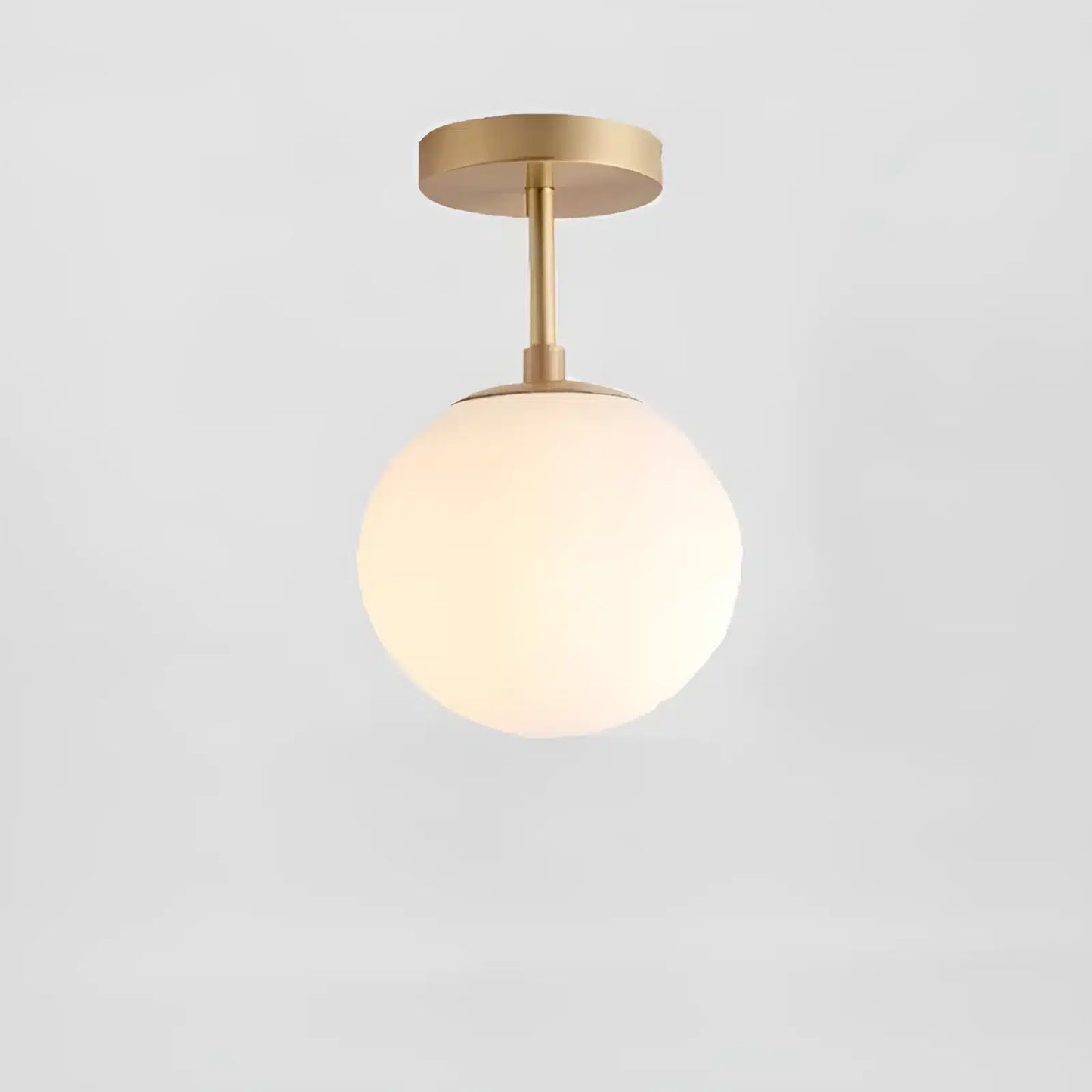 Plafonnier LED boule en pierre de verre pour salon