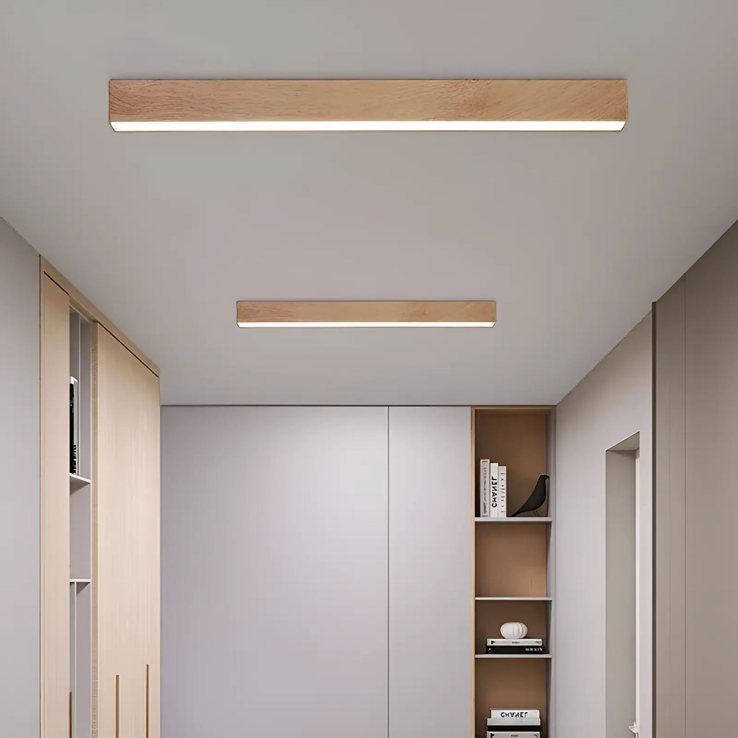 Plafonnier LED en forme de bande lumineuse pour salon