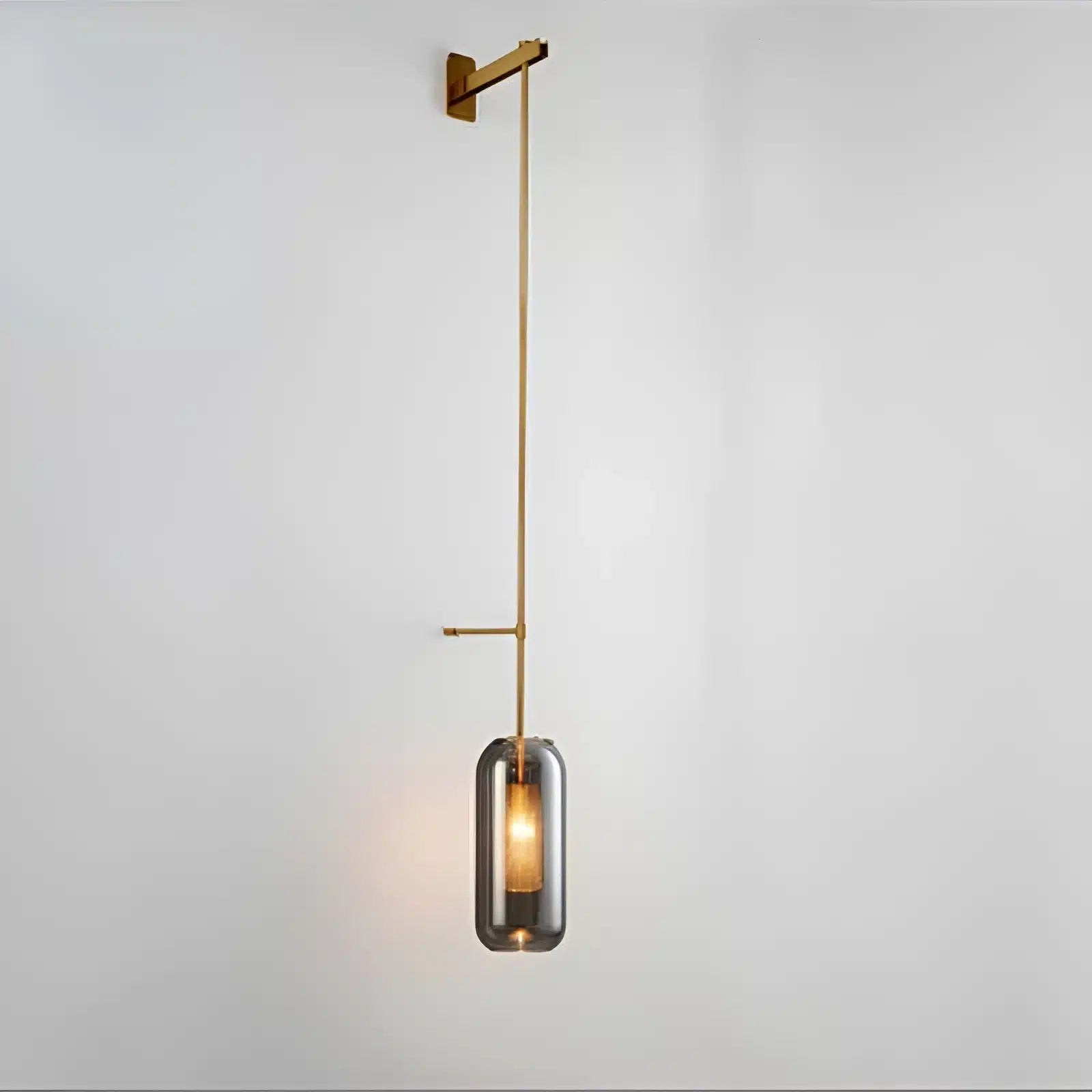 Applique LED Moderne en Verre - Design Nordique pour Éclairage de Salon - Luminenza - Doré Gris