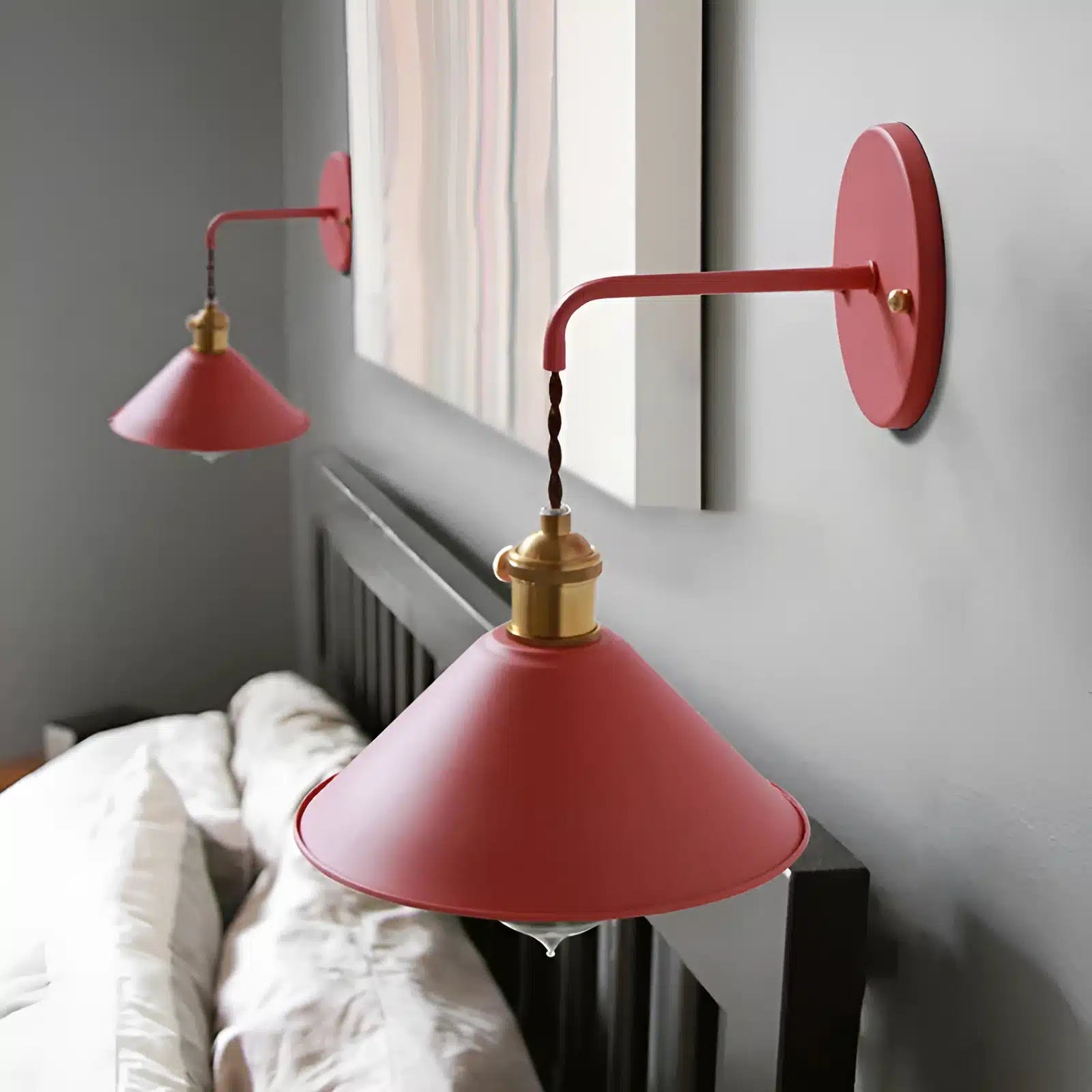 Applique murale design vintage pour chambre - Luminenza - Blanc