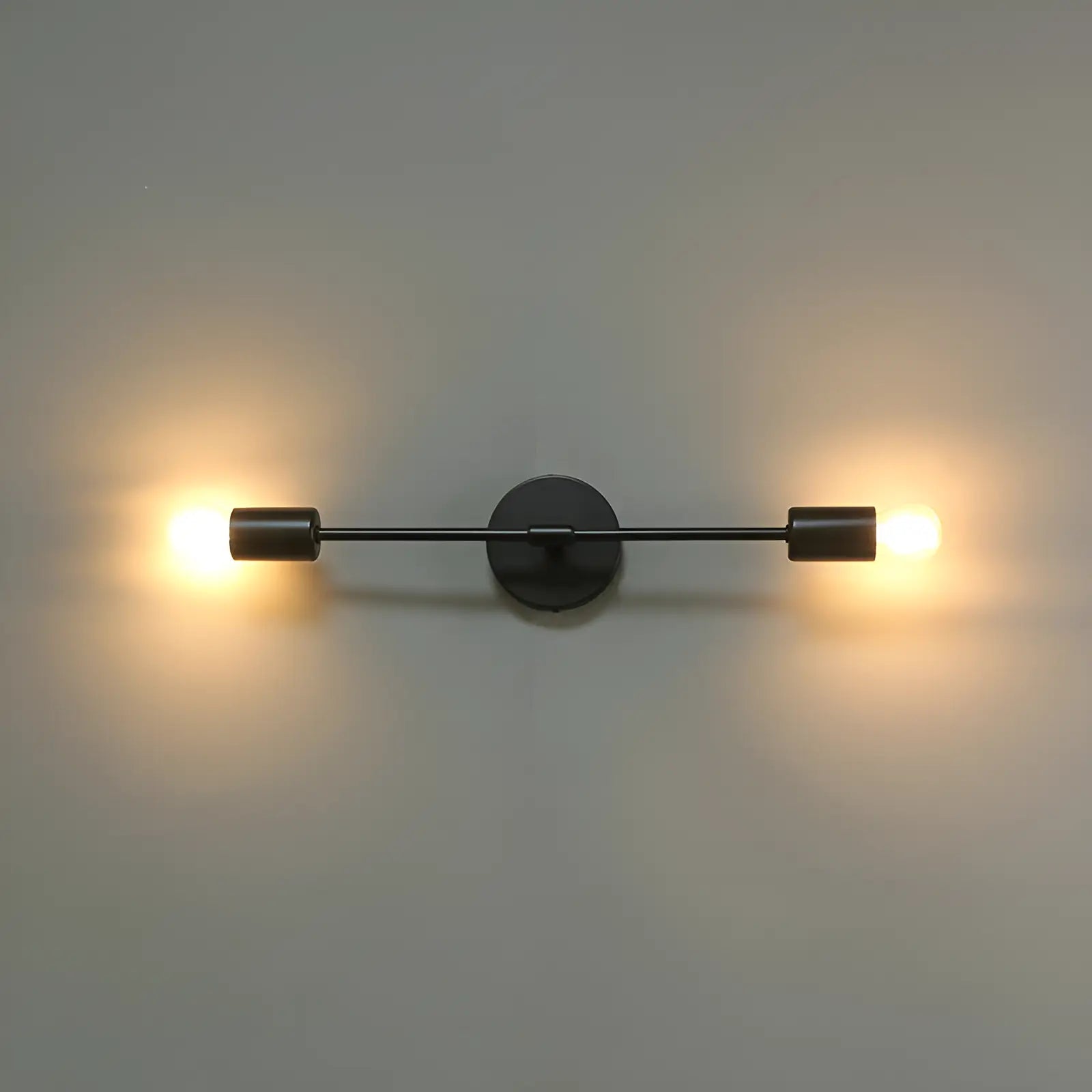 Applique murale double tête LED pour chambre moderne - Luminenza - Noir