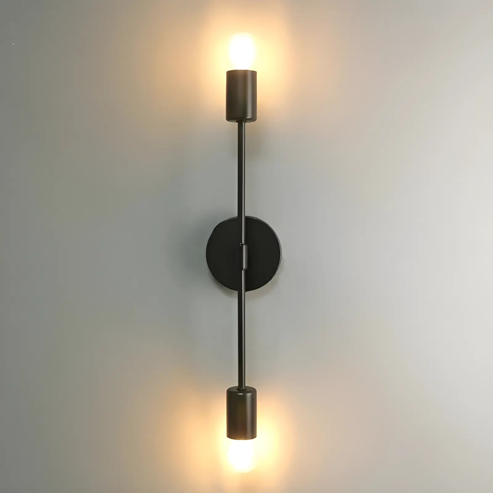 Applique murale double tête LED pour chambre moderne - Luminenza - Noir