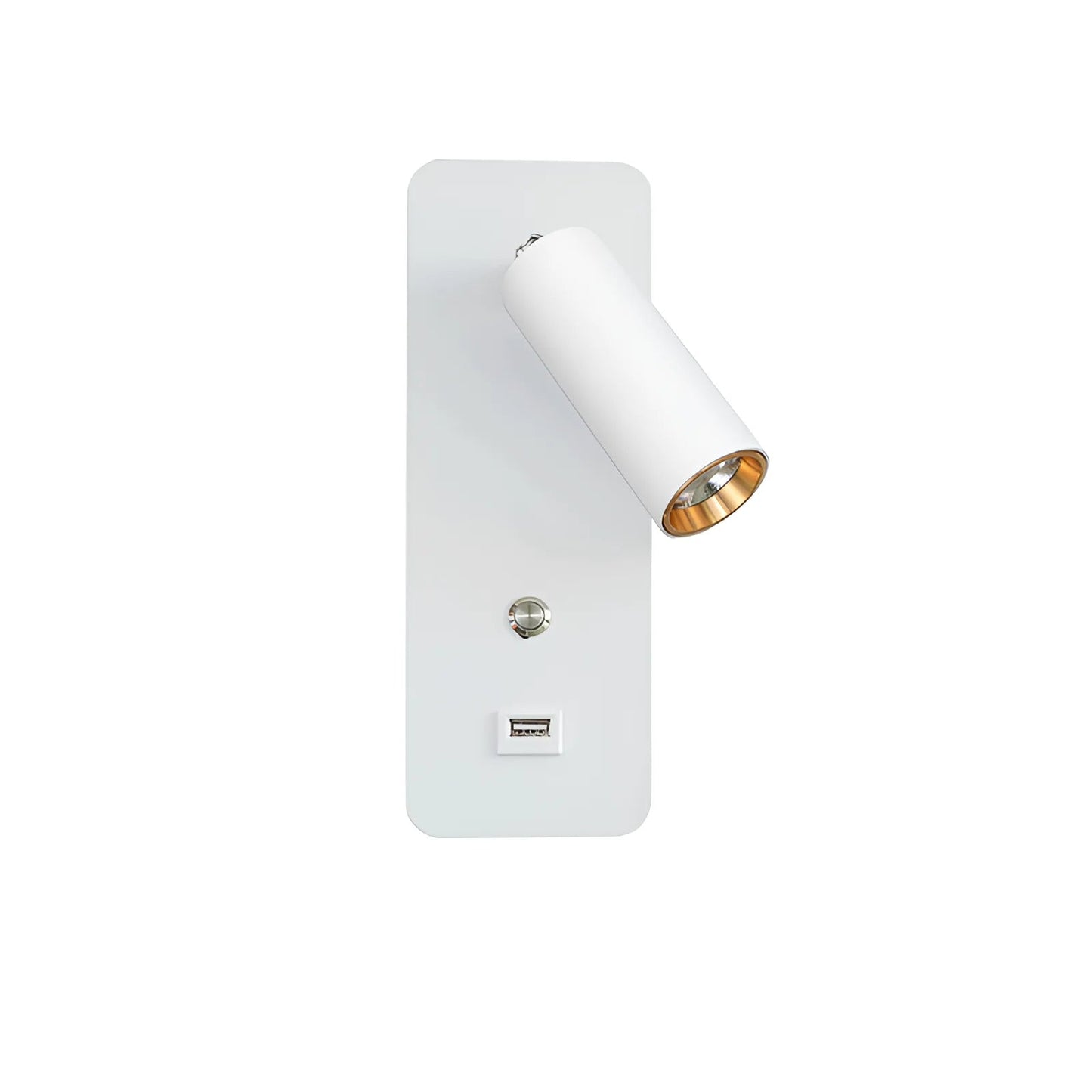 Applique murale LED avec interrupteur en forme de pilier pour chambre - Luminenza - Blanc