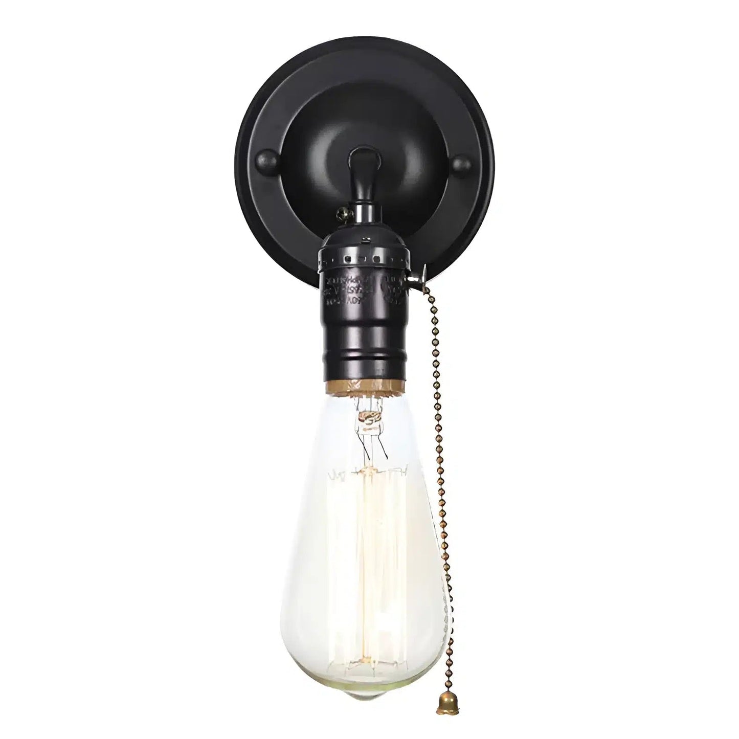 Applique Murale LED Chromé, Style Loft Vintage - Luminenza - Noir