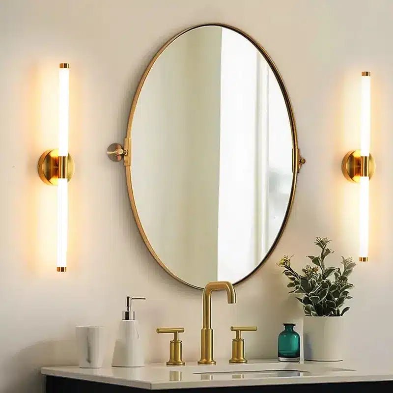 Applique Murale LED Décorative à Double Abat - Jour - Luminenza - Doré