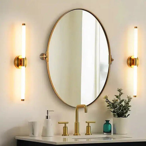 Applique Murale LED Décorative à Double Abat - Jour - Luminenza - Doré