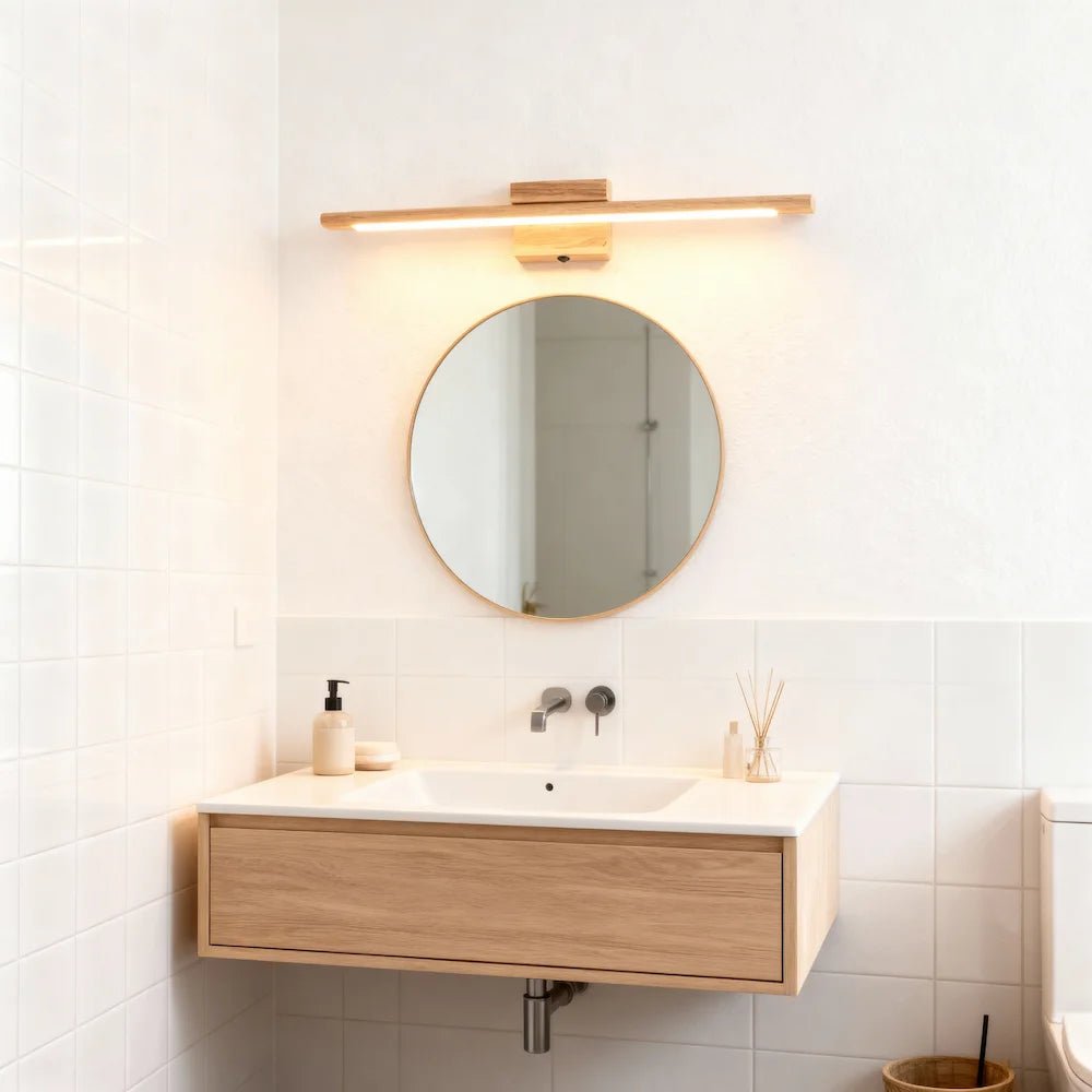 Applique Murale LED en Bois Massif Design Nordique Moderne - Luminenza - Bois