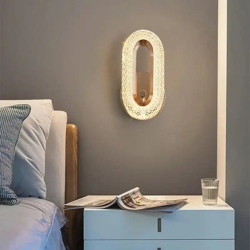 Applique Murale LED en Cristal au Design Nordique Moderne - Luminenza - Doré