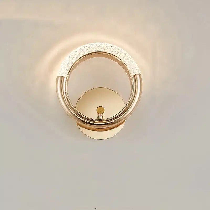 Applique Murale LED en Cristal au Design Nordique Moderne - Luminenza - Doré