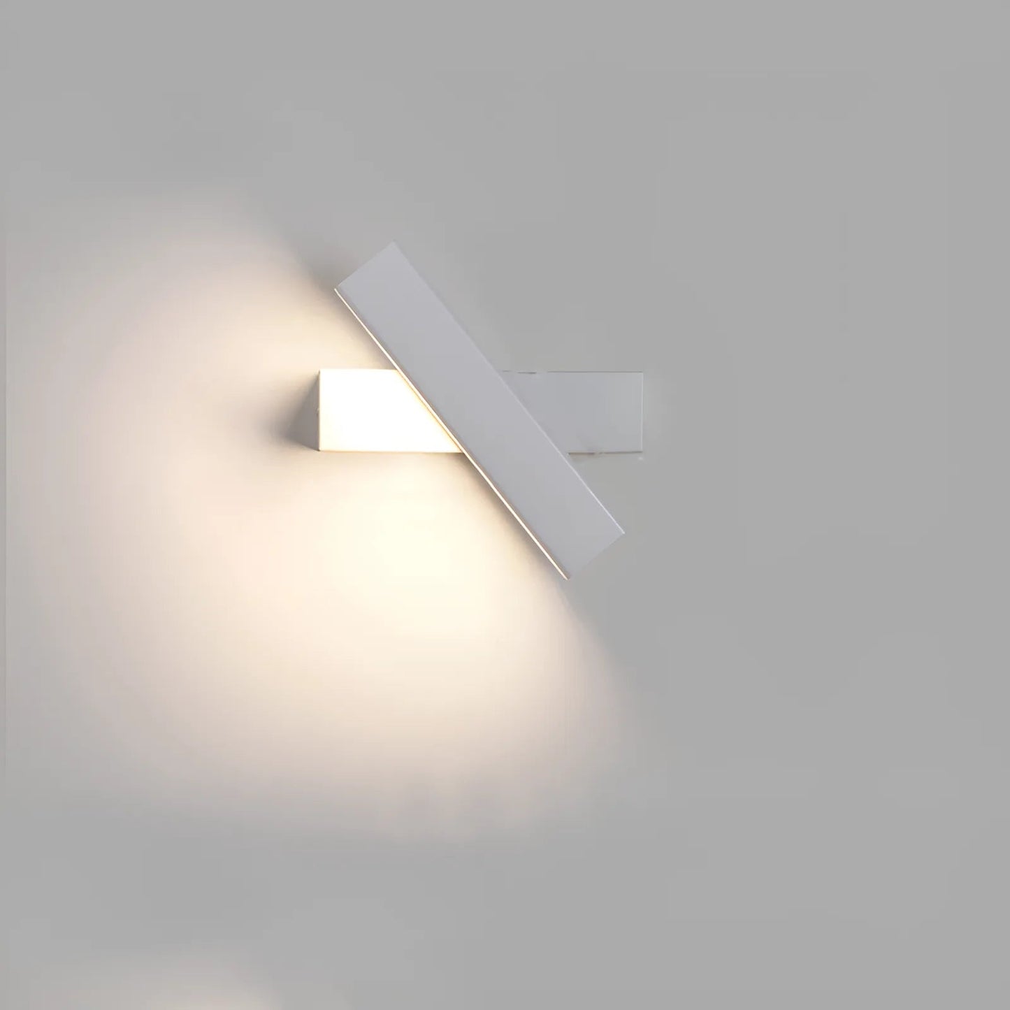Applique murale LED en forme de barre pivotante pour chambre - Luminenza - Blanc