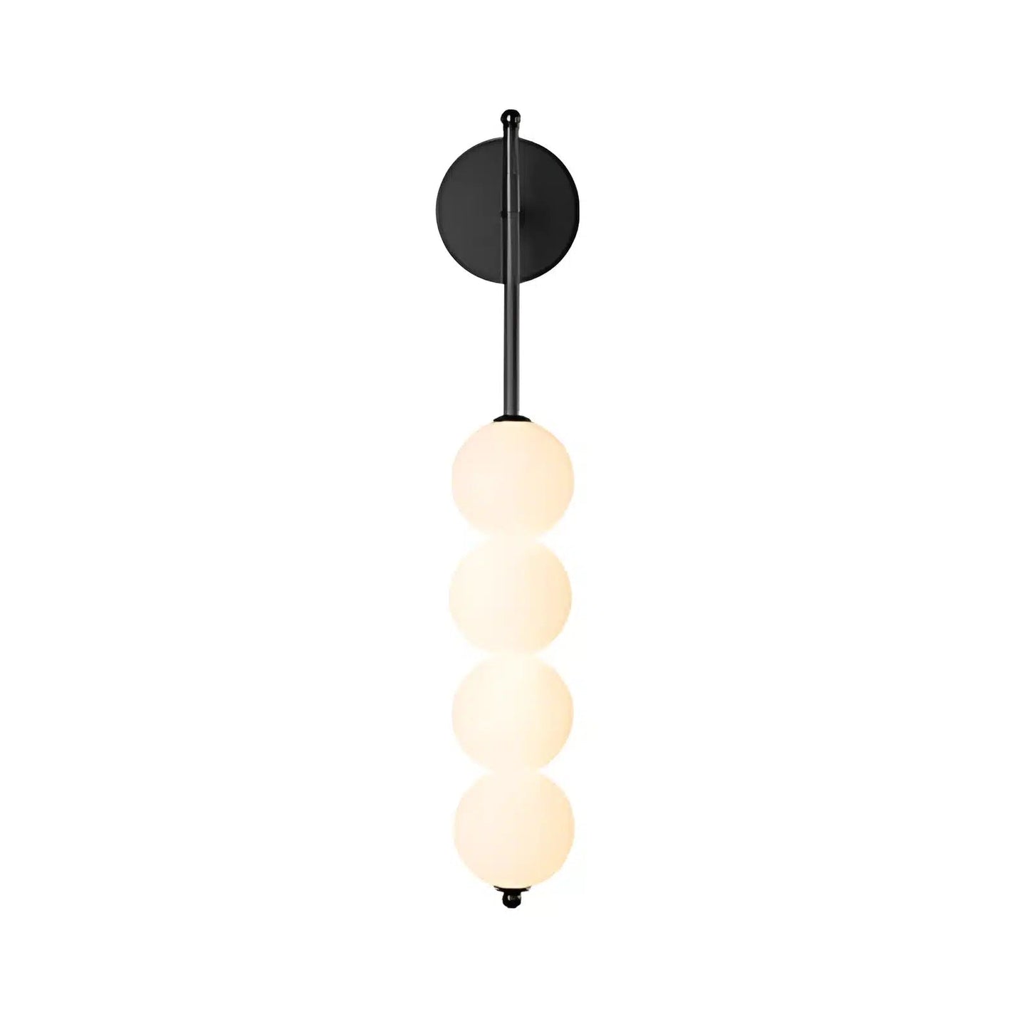 Applique murale LED en forme de boules empilées pour chambre - Luminenza - Noir