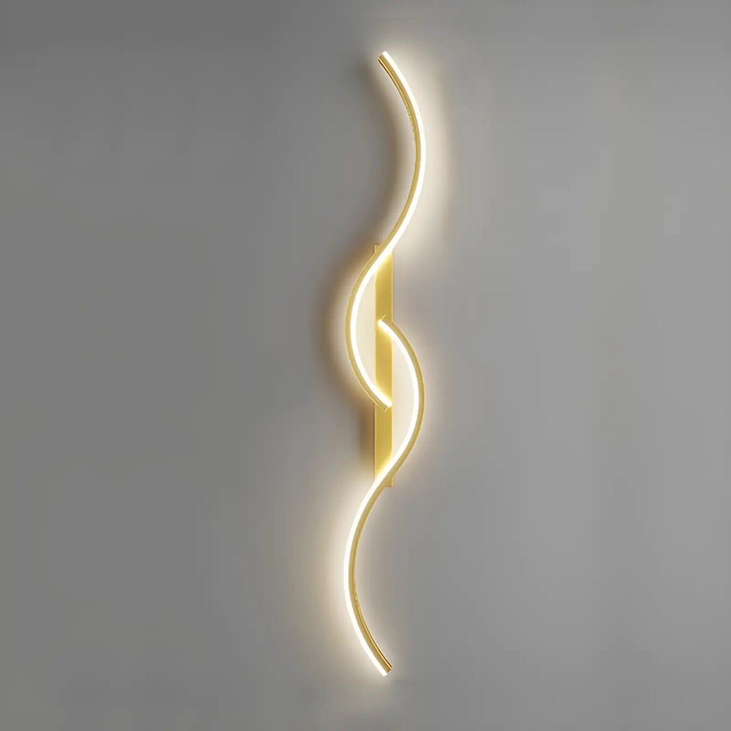 Applique murale LED en forme de flamme de lumière pour chambre - Luminenza - Doré