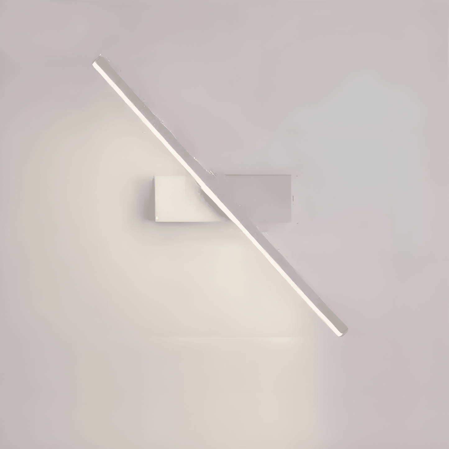Applique murale LED en forme de lame rotative pour chambre - Luminenza - Blanc