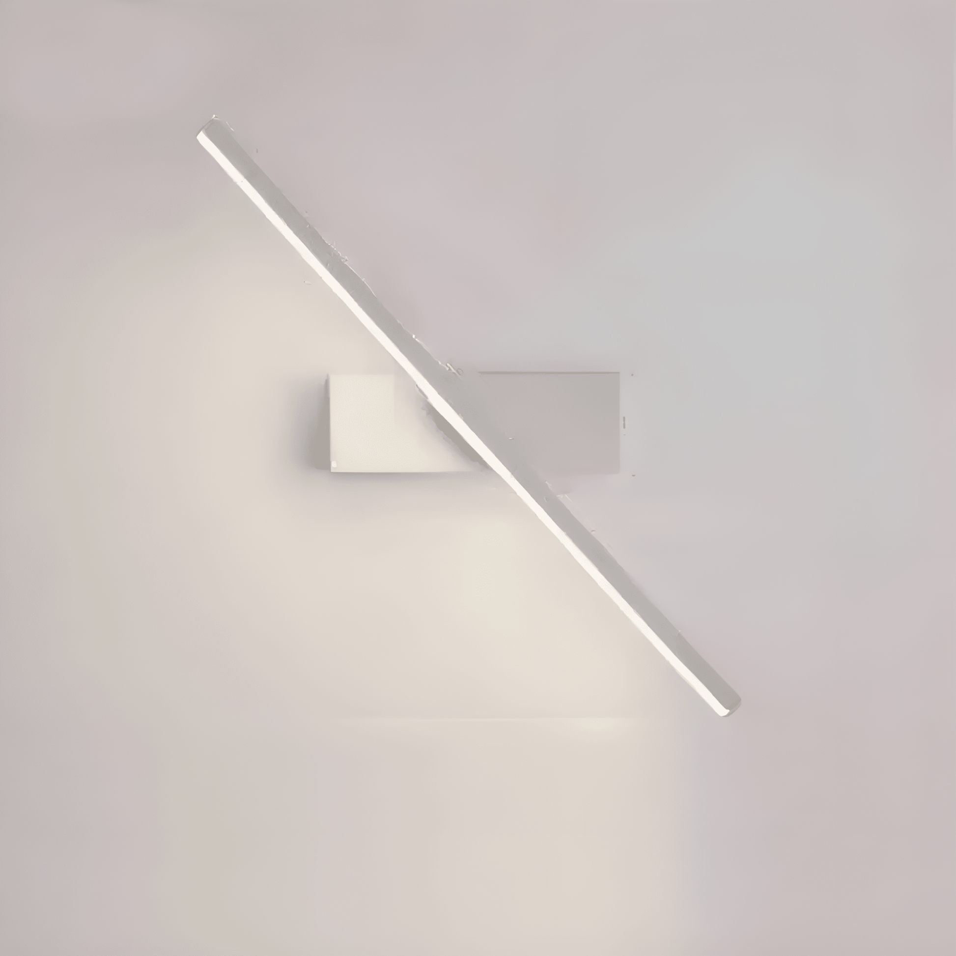 Applique murale LED en forme de lame rotative pour chambre - Luminenza - Blanc