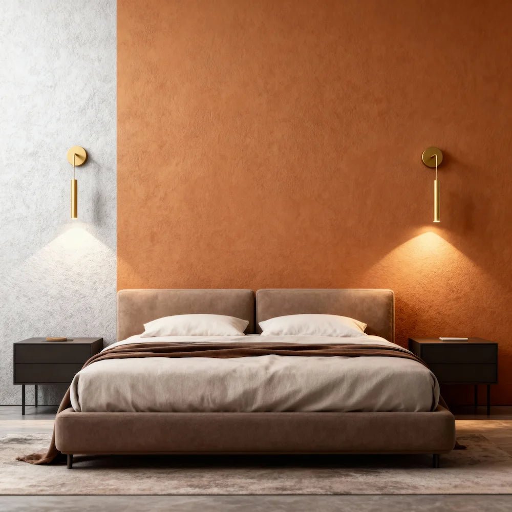 Applique murale LED en forme de pendule élégante pour chambre - Luminenza - Blanc