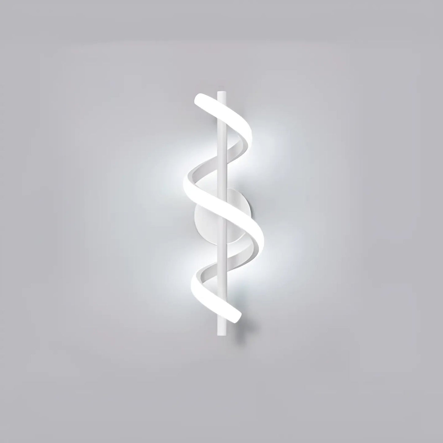 Applique murale LED en forme d'hélice de lumière pour chambre - Luminenza - Blanc