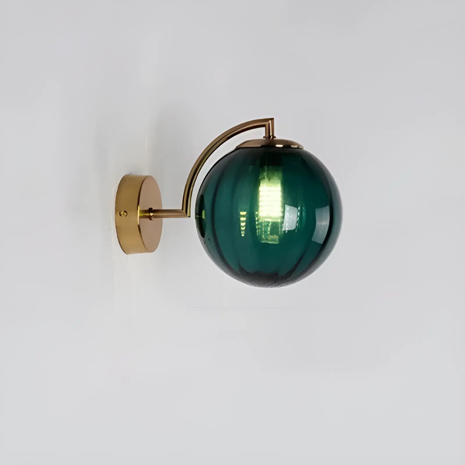 Applique Murale LED en Verre Coloré pour chambre - Luminenza - Vert foncé