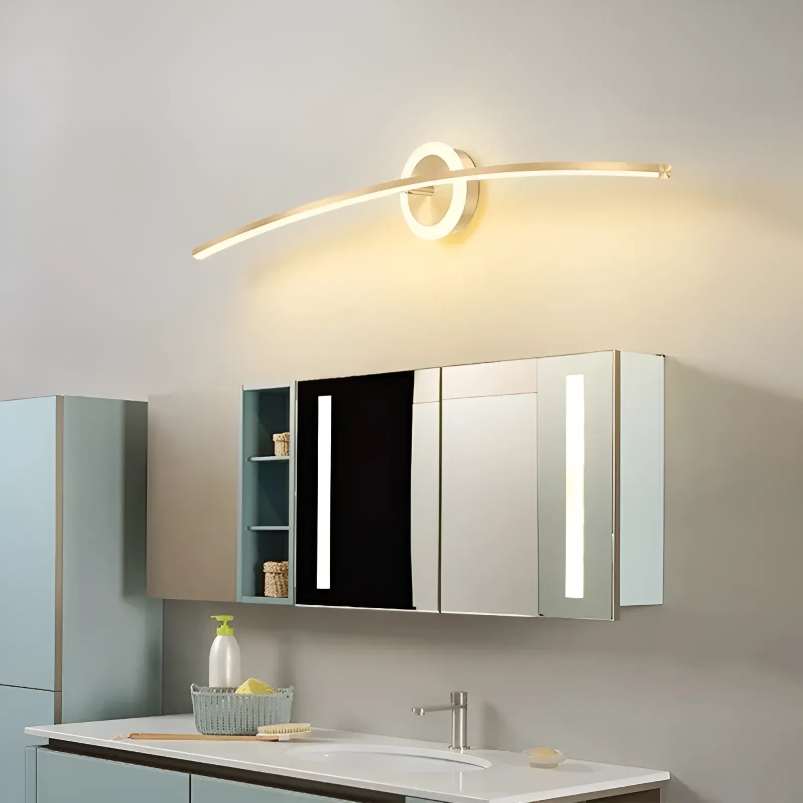 Applique Murale LED - Luminaire Décoratif Moderne - Luminenza - Doré