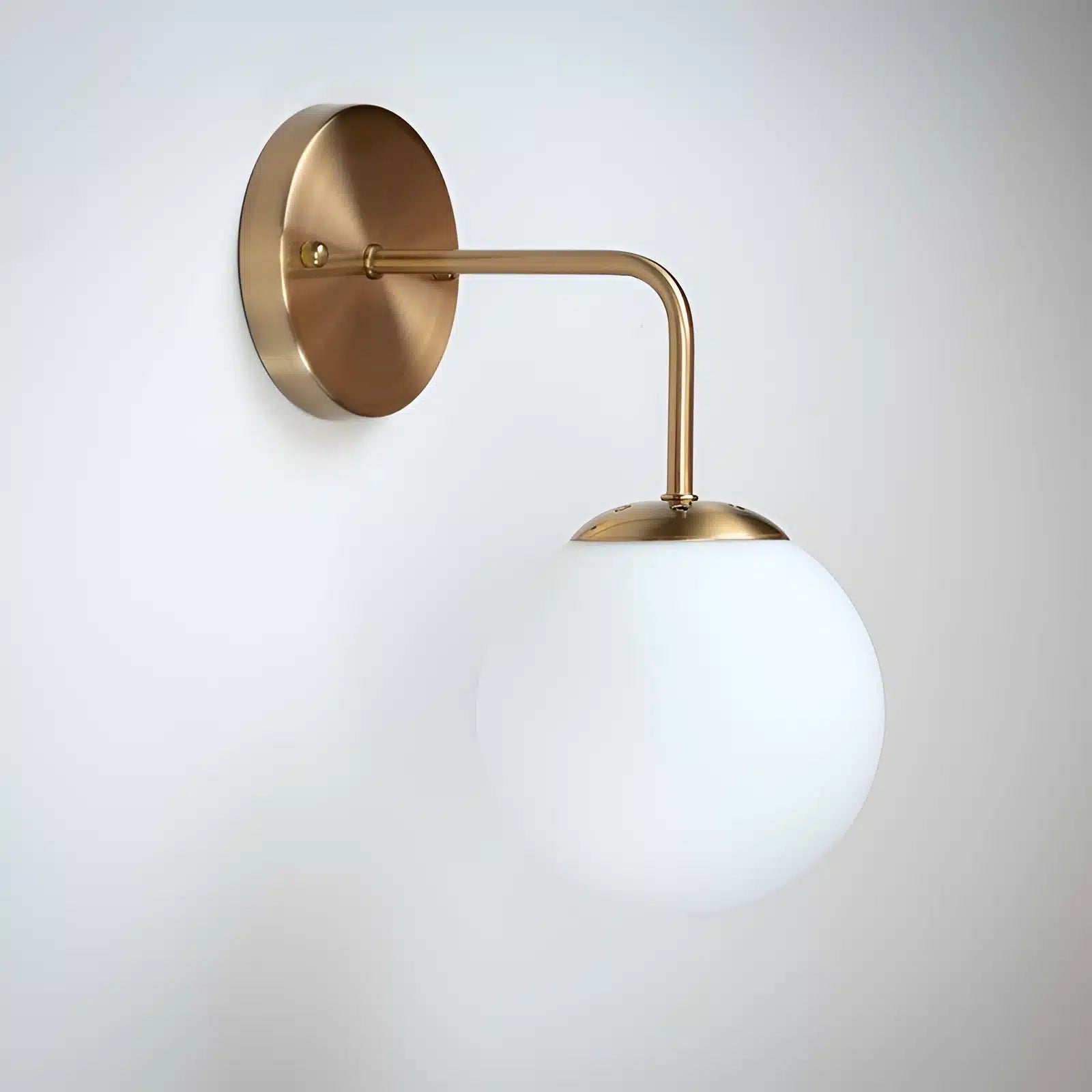 Applique Murale LED Minimaliste Moderne avec Abat - Jour en Lin - Luminenza - Doré