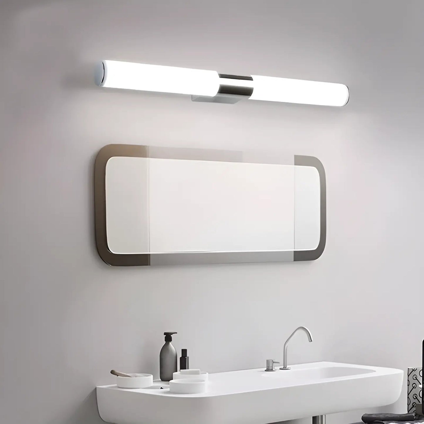 Applique Murale LED Moderne, Design Cylindrique Élégant - Luminenza - Argent