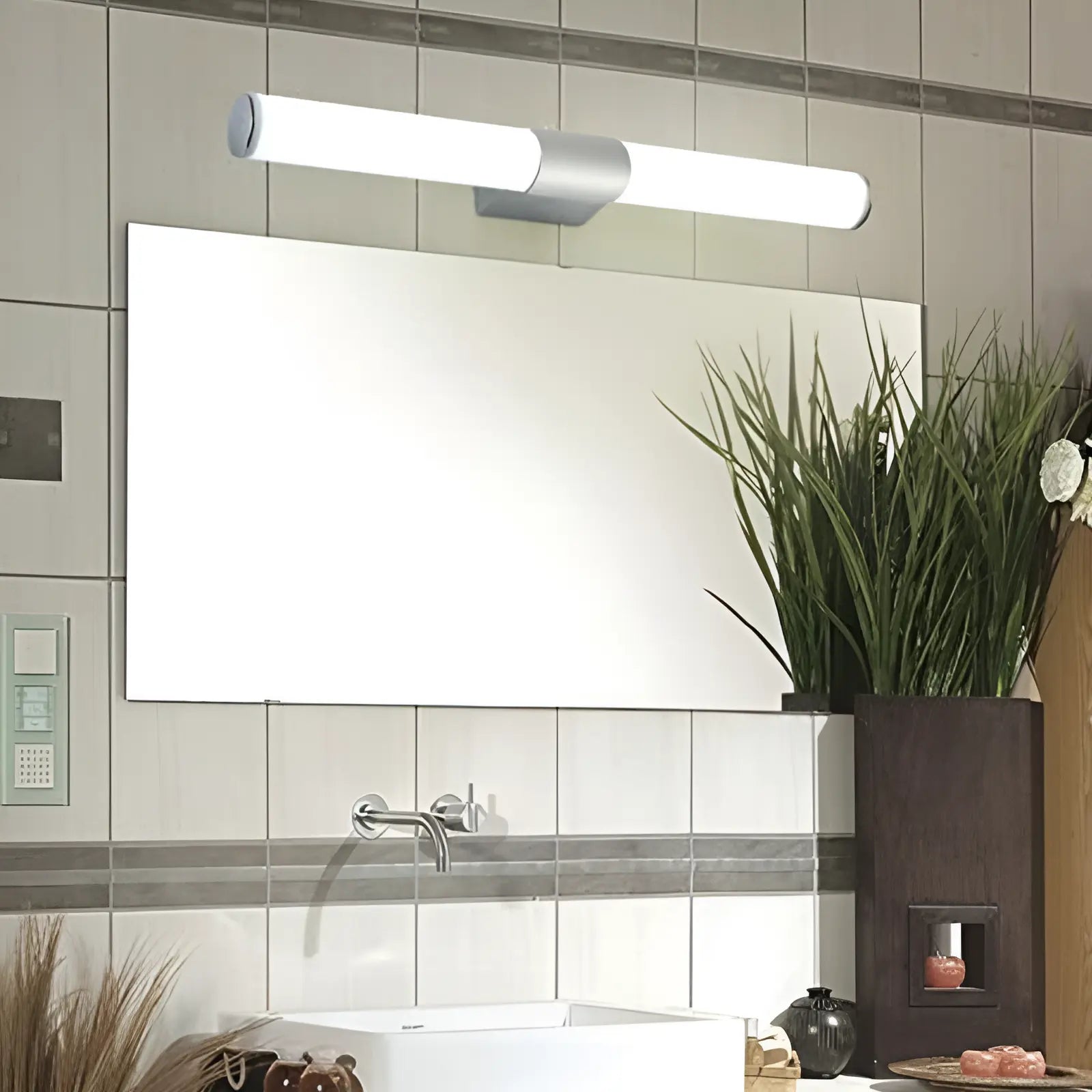 Applique Murale LED Moderne, Design Cylindrique Élégant - Luminenza - Argent