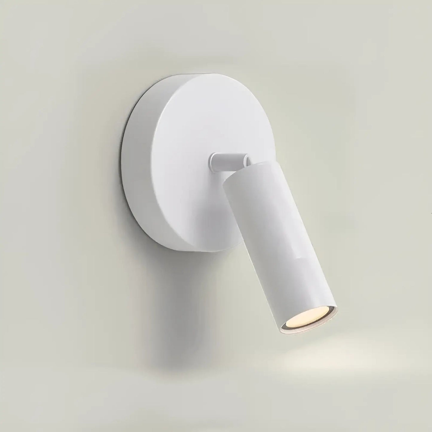 Applique murale LED rotative réglable en forme de tube pour chambre - Luminenza - Blanc