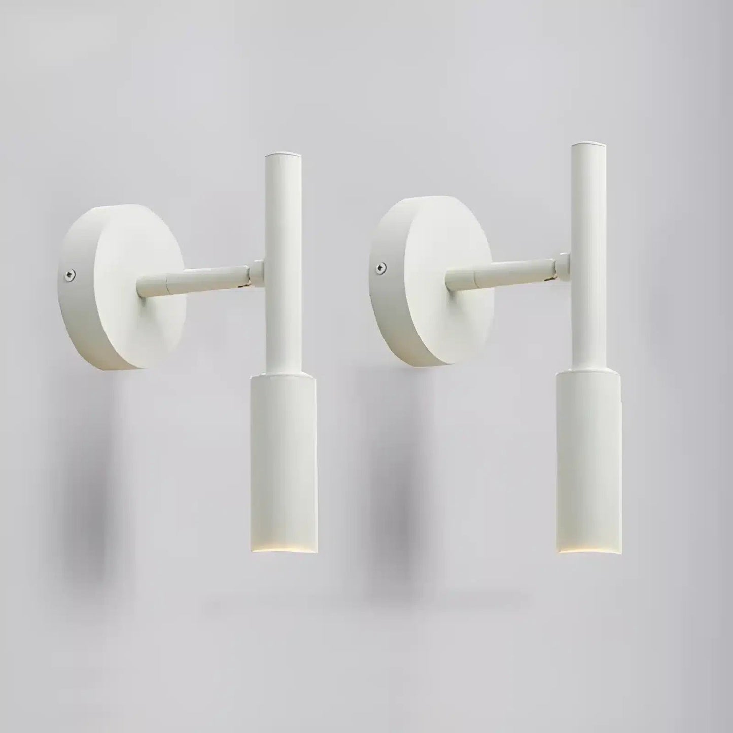 Applique murale LED verticale en forme de cylindre pour chambre - Luminenza - Blanc