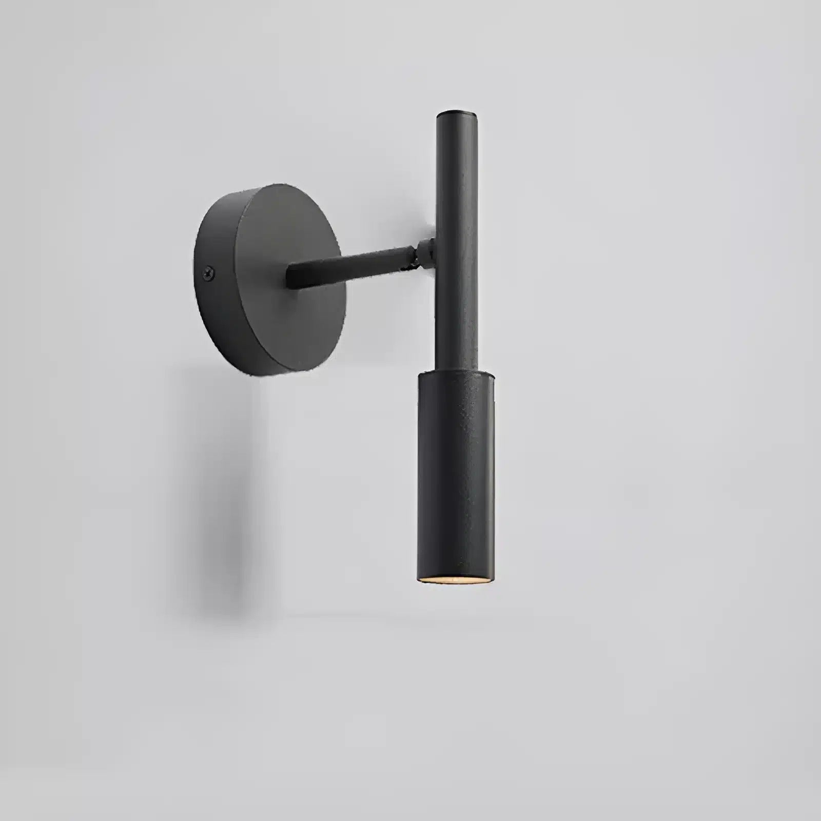 Applique murale LED verticale en forme de cylindre pour chambre - Luminenza - Noir