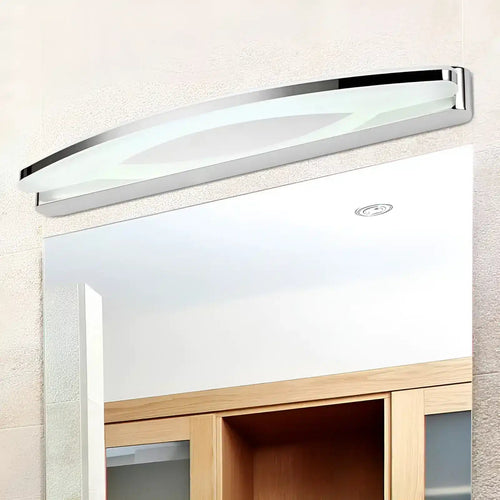 Applique murale moderne en acier inoxydable avec abat - jour en acrylique - Luminenza - Argenté