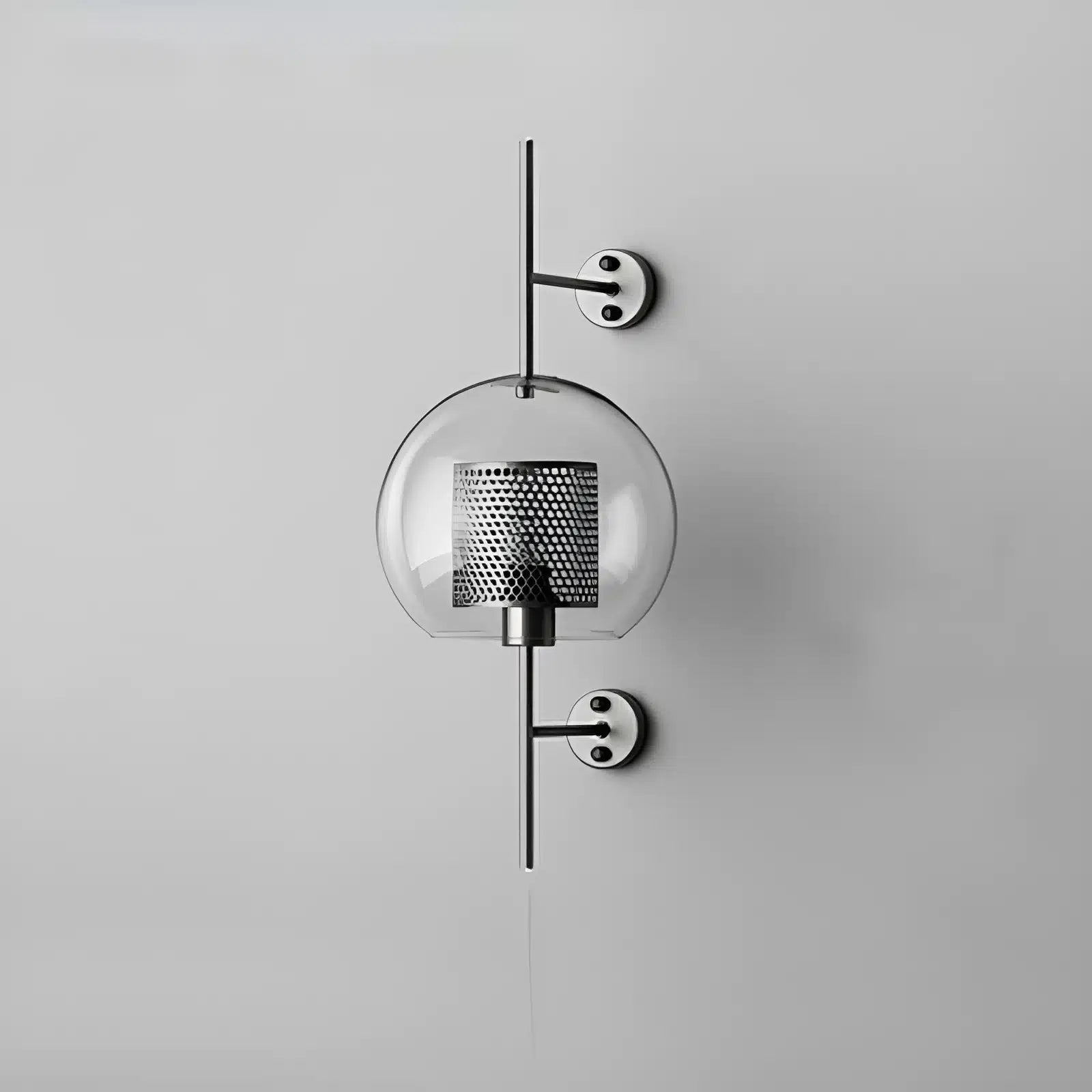 Applique Murale Moderne en Verre - Boule Dorée pour Salon et Couloir - Luminenza - Chrome