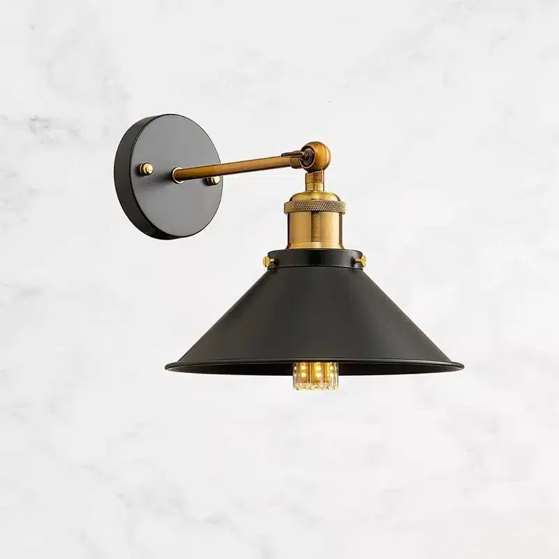 Applique Murale Rétro pour Décoration Intérieure - Luminenza - Noir