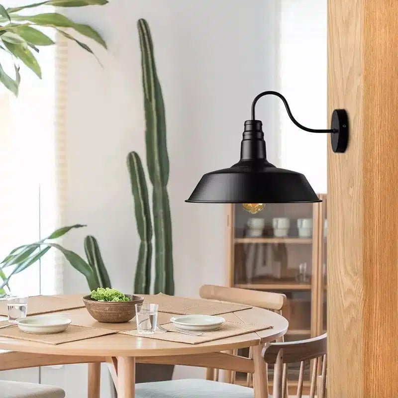 Applique Murale Rétro pour Décoration Intérieure - Luminenza - Noir