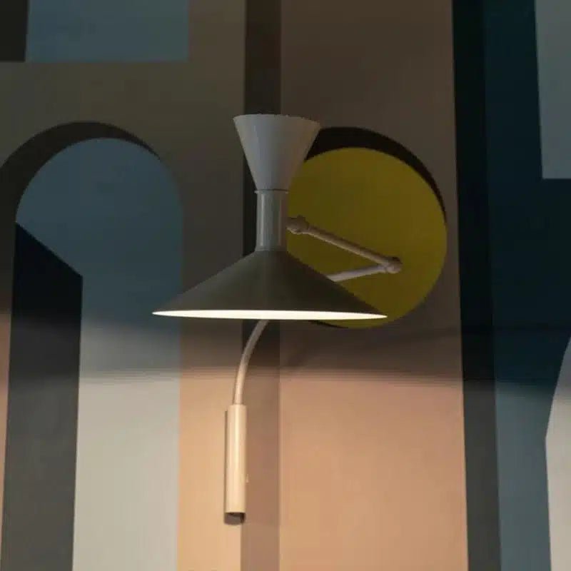 Applique Murale Rotative Moderne Noire pour salon - Luminenza - Blanc