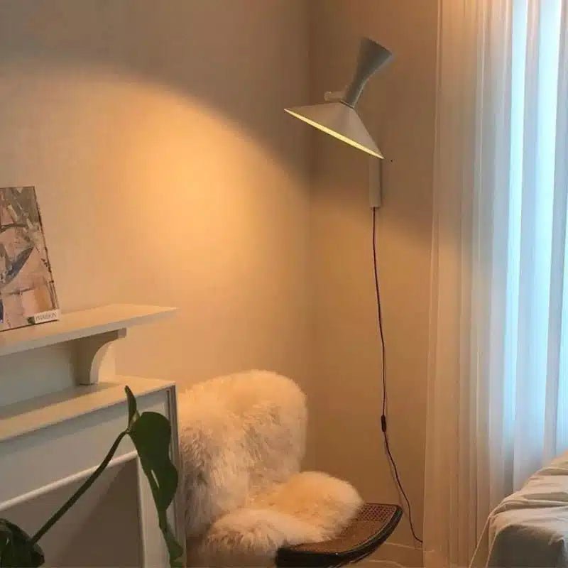 Applique Murale Rotative Moderne Noire pour salon - Luminenza - Blanc