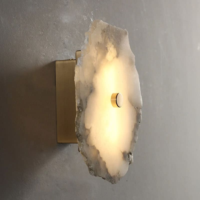 Applique Murale Style Contemporain en Marbre et Cuivre pour salon - Luminenza - Marbre