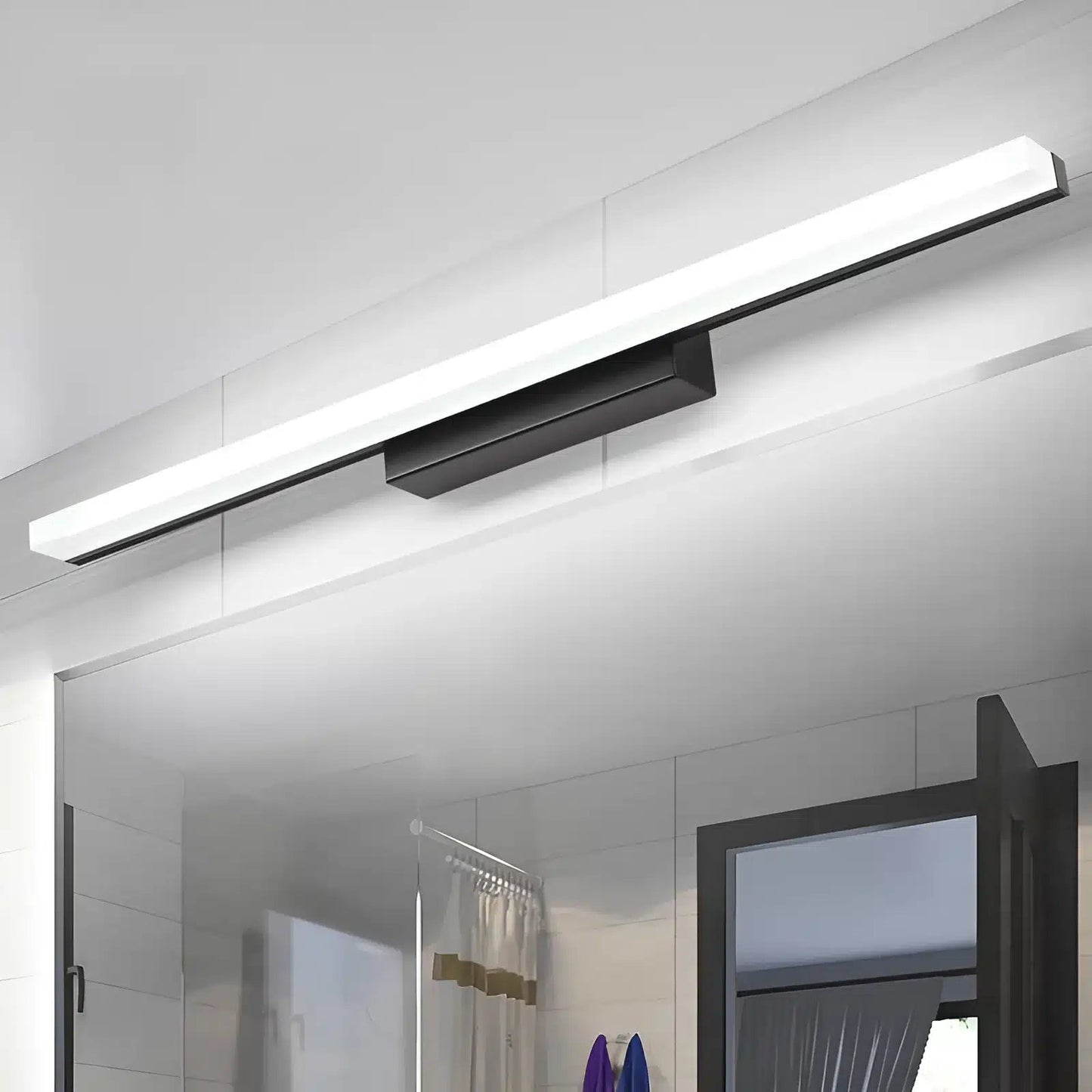 Éclairage d'intérieur LED moderne étanche pour salle de bain - Luminenza - Noir