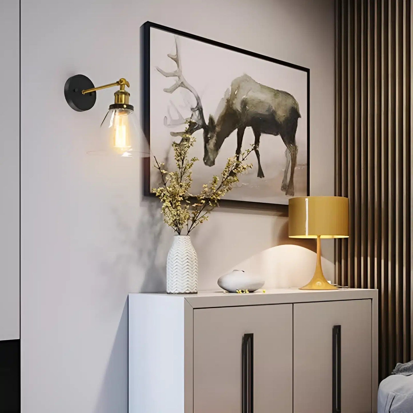 Lampe Murale Moderne , Décoration de Salle à Manger Style Conique - Luminenza - Verre clair