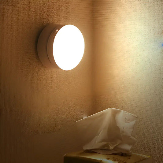 Lampe Murale Sans Fil Rechargeable avec Capteur de Mouvement USB - Luminenza - Blanc