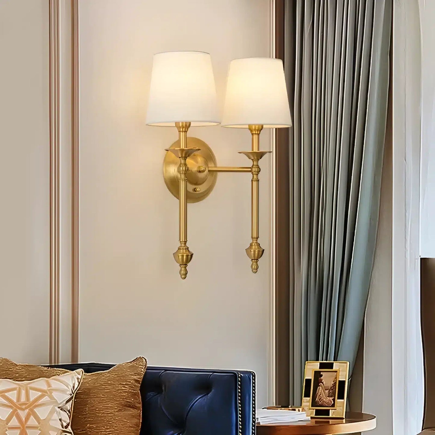 Lampe Murale Simple Style Américain - Luminenza - Doré