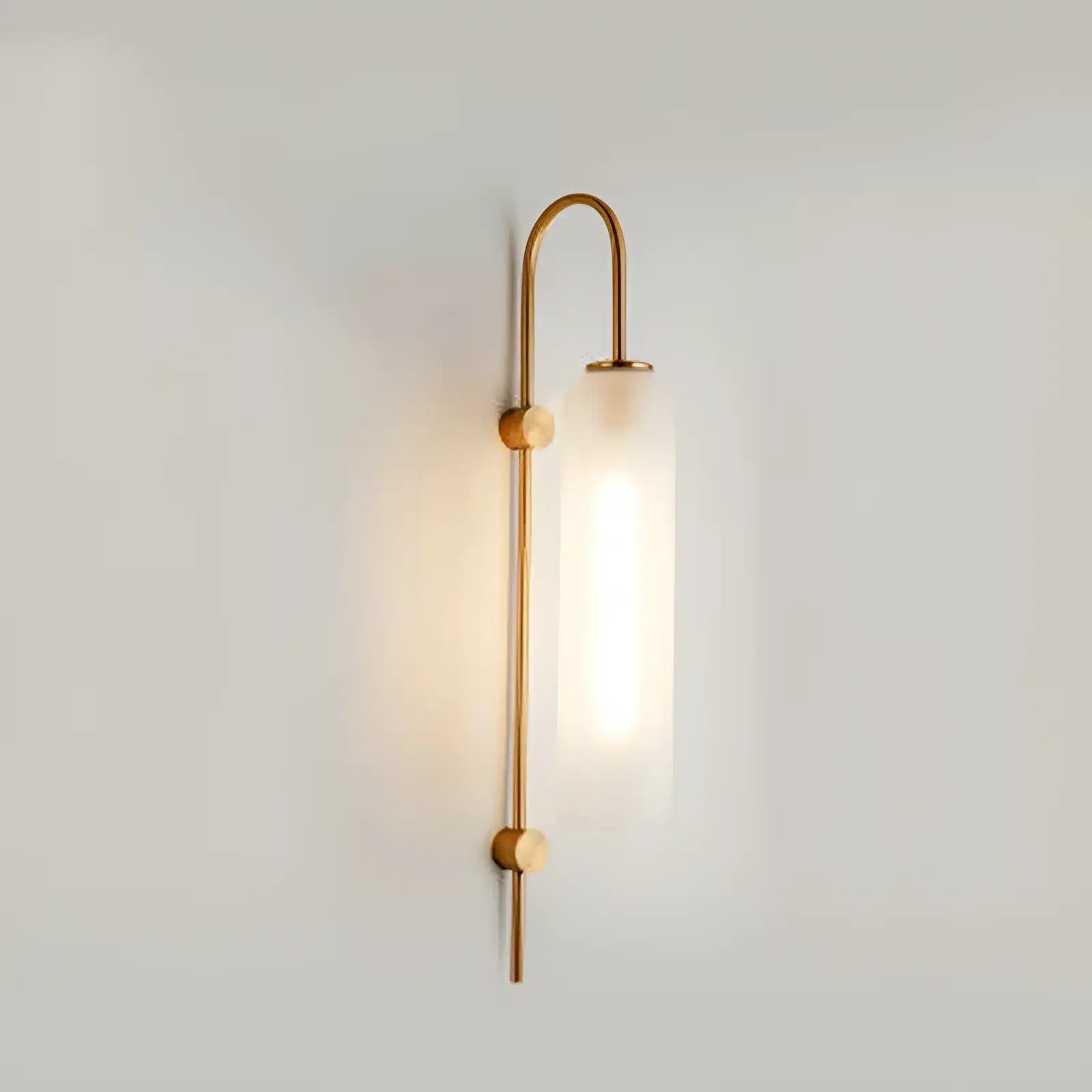 Lampe Murale Verticale en Verre pour chambre - Luminenza - Givré