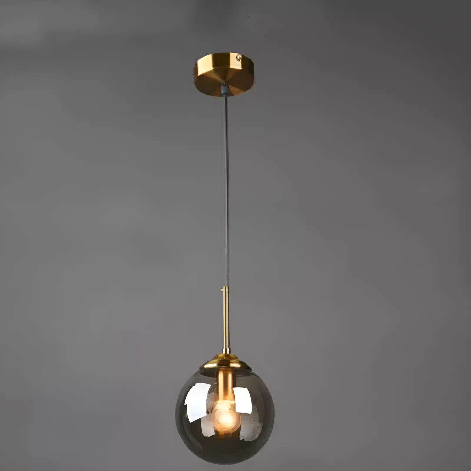Lampe Pendante en Verre Ambre pour salon - Luminenza - Verre ambré