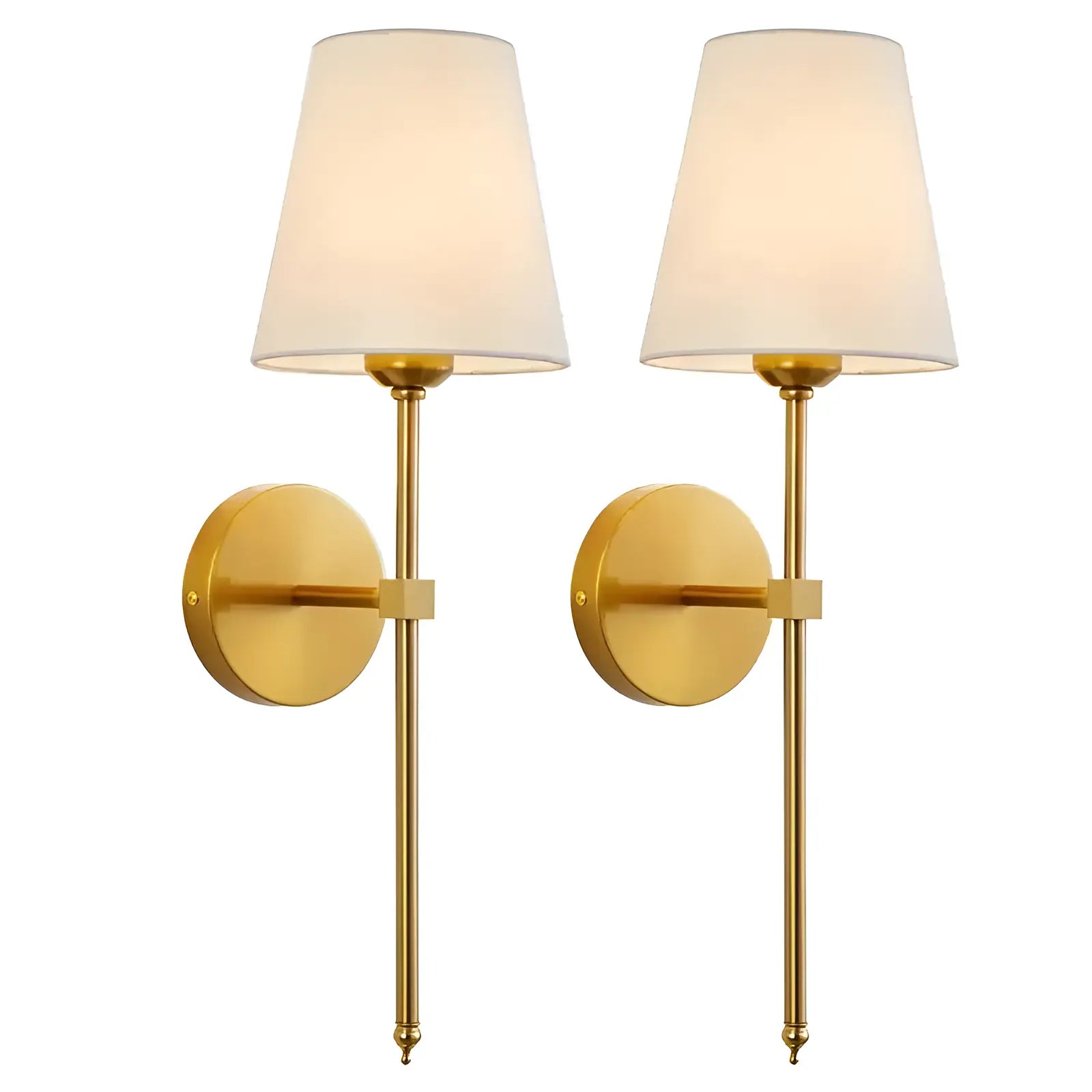 Lampes Murales Minimalistes Modernes, Style Nordique - Lot de 2 Pièces - Luminenza - Doré