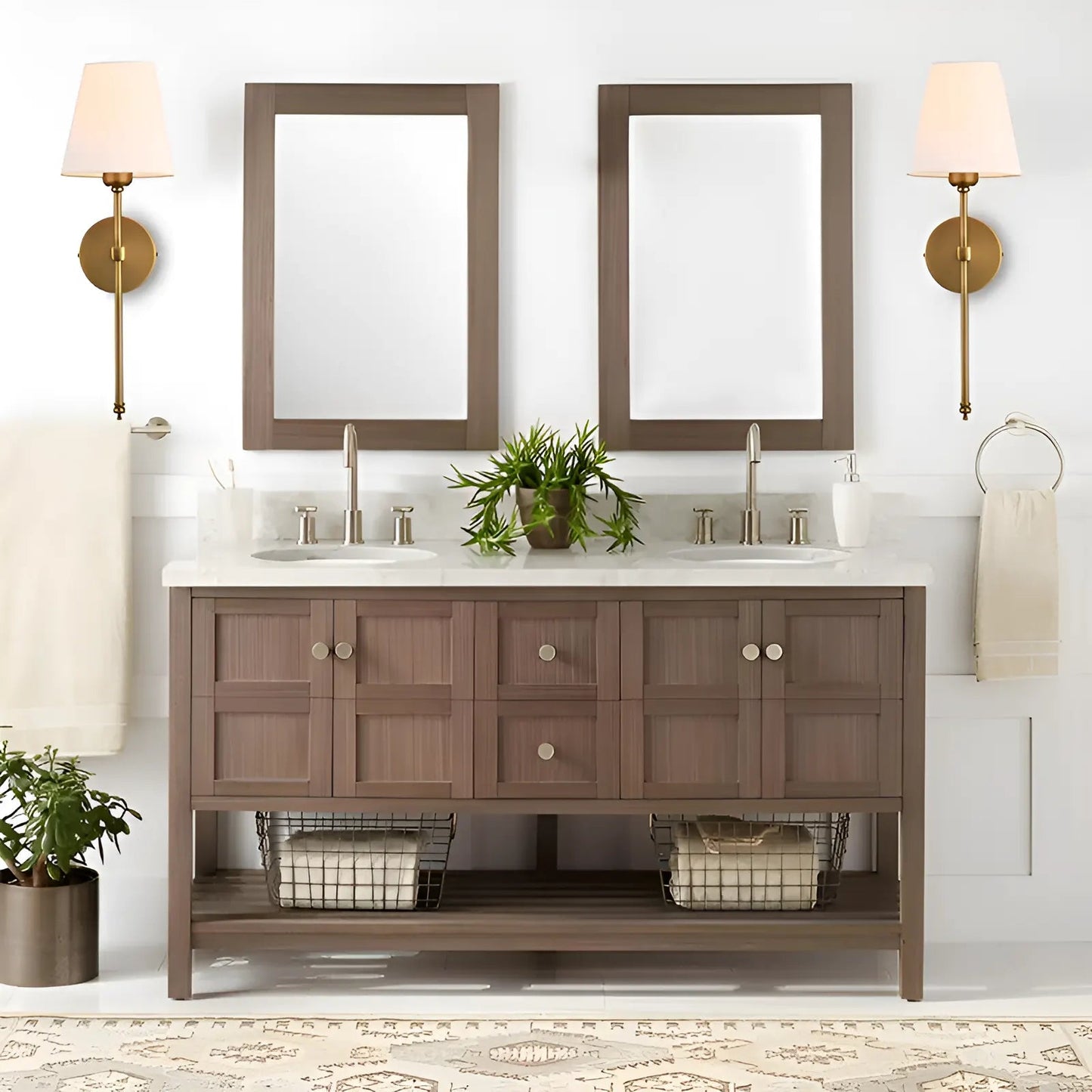 Lampes Murales Minimalistes Modernes, Style Nordique - Lot de 2 Pièces - Luminenza - Noir