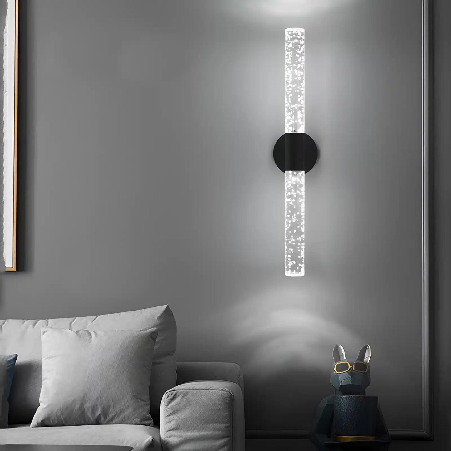 Luminaire LED en Clip - Applique Murale Moderne pour Chambre et Couloir - Luminenza - Noir